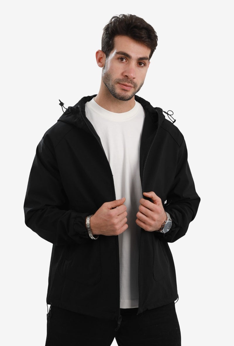 White Rabbit Men’s Soft Waterproof Hooded Jacket - Image 1